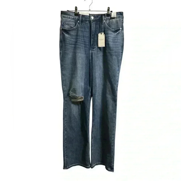 New Judy Blue 90’s Straight High Rise Jeans Size 30 - Picture 1 of 7